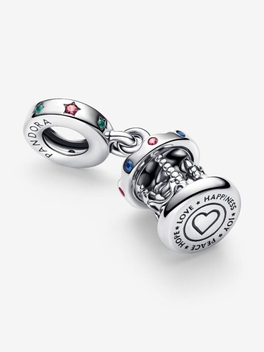 Pandora Dönen Atlı Karınca Sallantılı Charm 925 ayar gümüş - 4