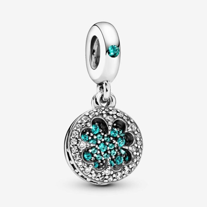 Pandora Gösterişli Dört Yapraklı Yonca Sallantılı Charm 797906NRGMX - 1