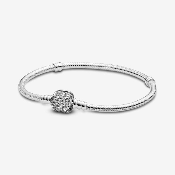 Pandora Gümüş Pavé Klipsli Bileklik 590723CZ 17cm - 1