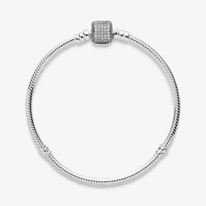 Pandora Gümüş Pavé Klipsli Bileklik 590723CZ 17cm - 3