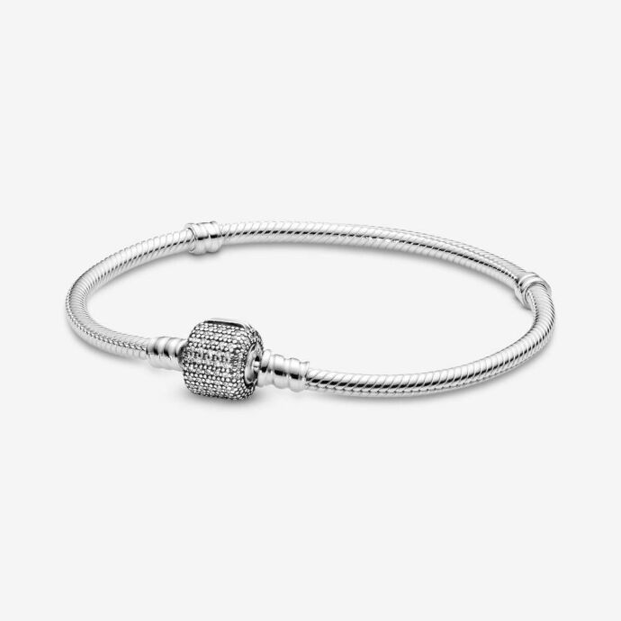 Pandora Gümüş Pavé Klipsli Bileklik 590723CZ 18cm - 1