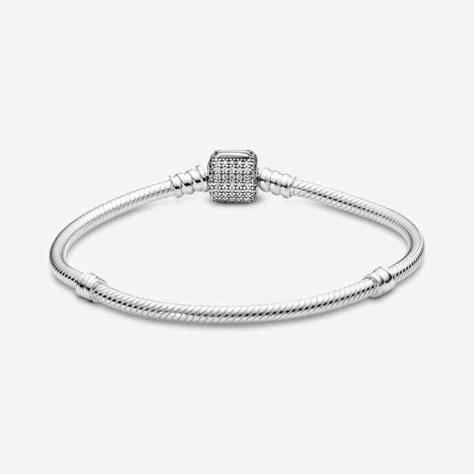 Pandora Gümüş Pavé Klipsli Bileklik 590723CZ 19cm - 2