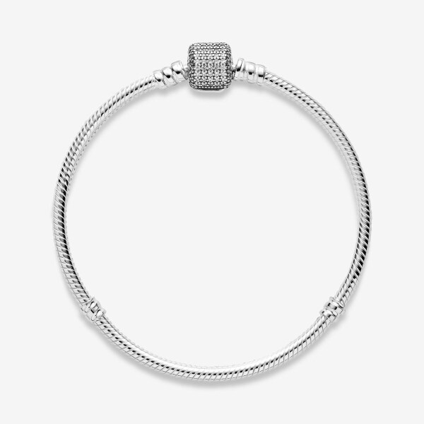 Pandora Gümüş Pavé Klipsli Bileklik 590723CZ 19cm - 3
