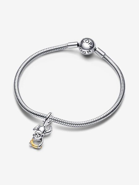 Pandora İki Renkli Hareketli Maymun Sallantılı Charm 925 ayar gümüş, 14 ayar altın kaplama - 3