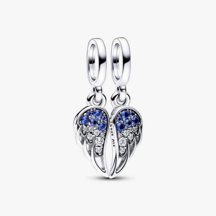 Pandora Işıltılı Ayrılabilir Melek Kanatları Sallantılı Charm 792821C01 - 1