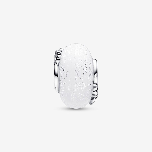 Pandora Işıltılı Beyaz Murano Mum & Love Charm 792655C00 - 2