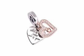 Pandora Işıltılı El Yapımı Kalp Şeklinde Sallantılı Charm 788693C01 - 4