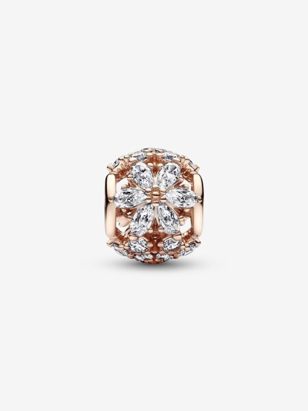 Pandora Işıltılı Herbaryum Yuvarlak Charm 14 ayar pembe altın kaplama - 2