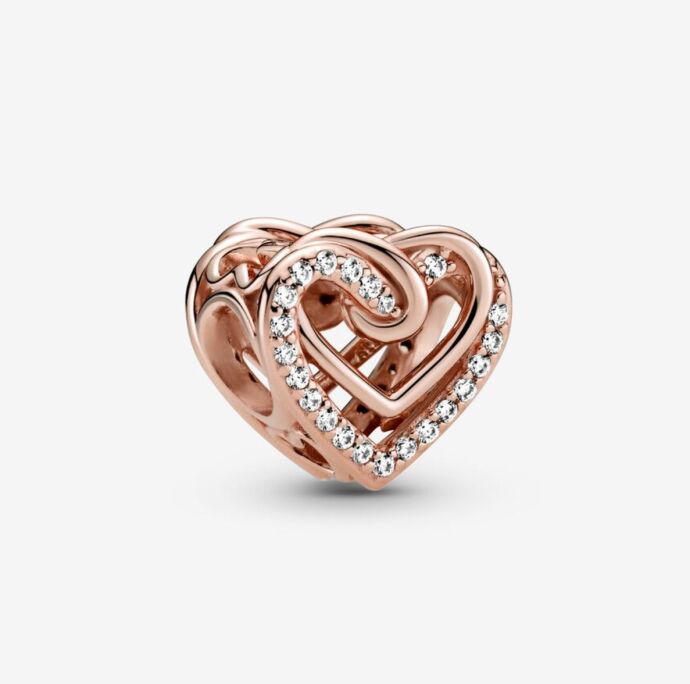 Pandora Işıltılı İç İçe Geçen Kalpler Charm 789270C01 - 1