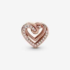 Pandora Işıltılı İç İçe Geçen Kalpler Charm 789270C01 - 4