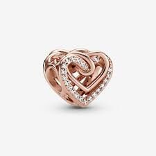 Pandora Işıltılı İç İçe Geçen Kalpler Charm 789270C01 - 5