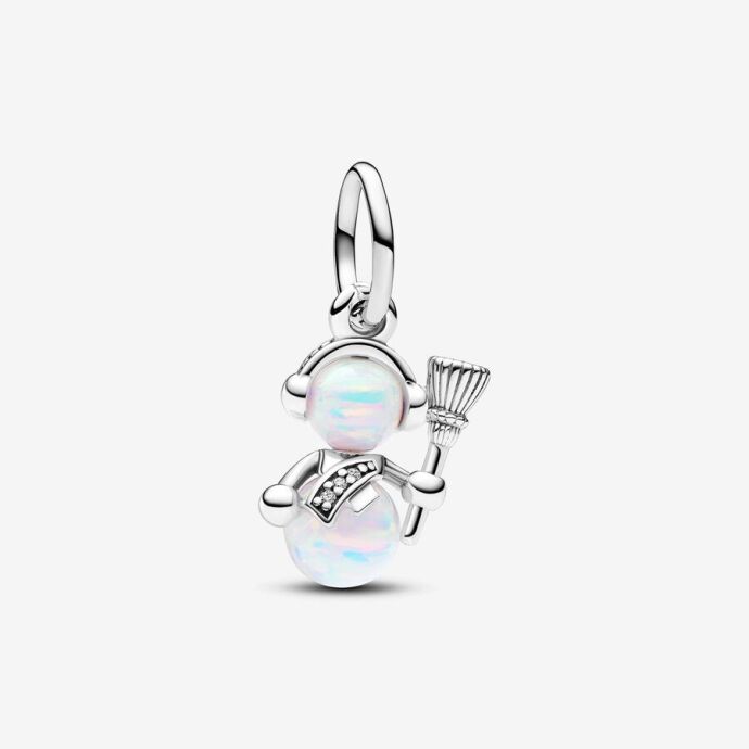 Pandora Işıltılı Kardan Adam Sallantılı Charm 792981C01 - 1
