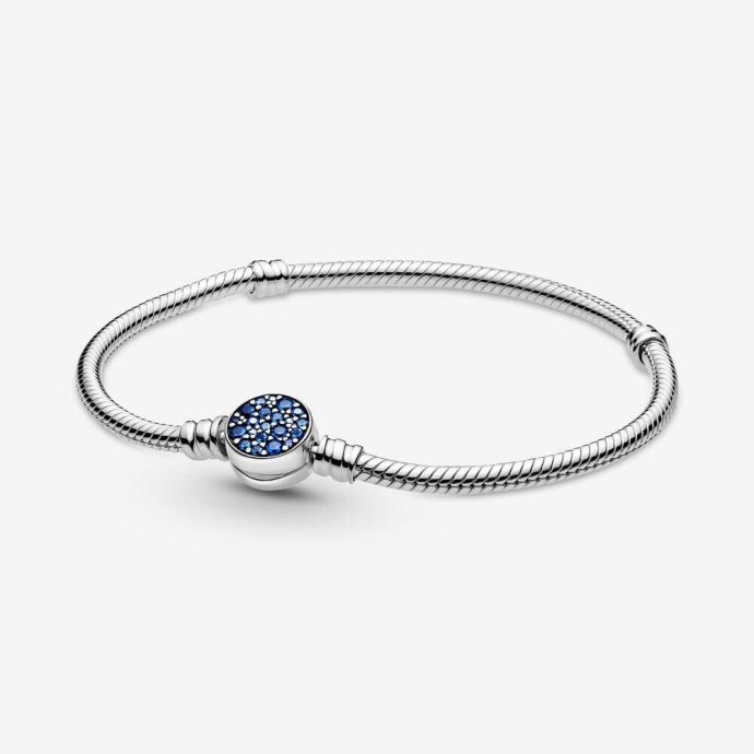 Pandora Işıltılı Mavi Disk Klipsli 599288C01 18cm - 1