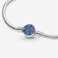 Pandora Işıltılı Mavi Disk Klipsli 599288C01 19cm - 3