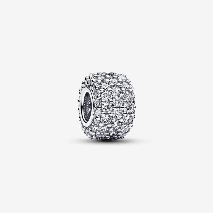 Pandora Işıltılı Pavé Üç Sıralı Charm 792820C01 - 1