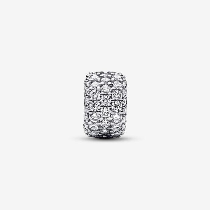 Pandora Işıltılı Pavé Üç Sıralı Charm 792820C01 - 2