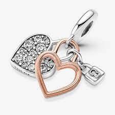 Pandora Kalp ve Kilit Çift Sallantılı Charm 780087C01 - 4