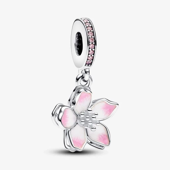 Pandora Kiraz Çiçeği Sallantılı Charm 790667C01 - 1