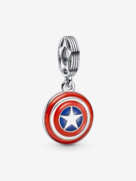 Pandora Marvel The Avengers Captain America Shield Sallantılı Charm - 1