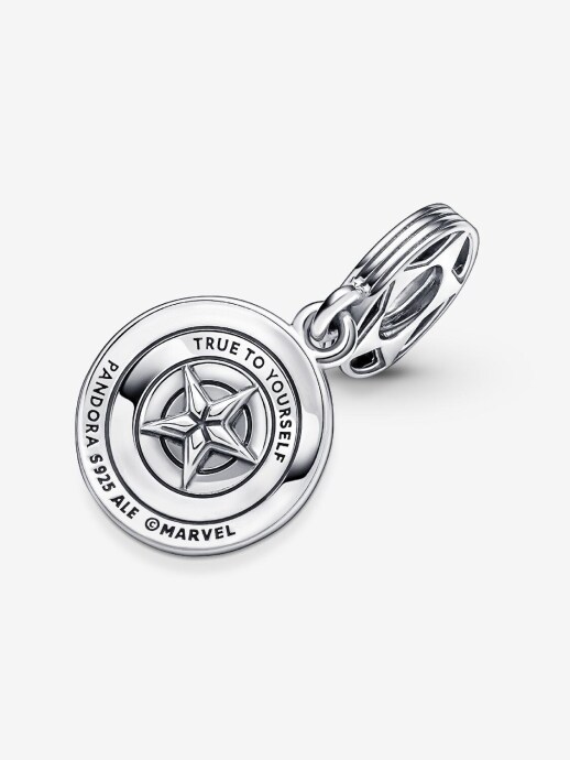 Pandora Marvel The Avengers Captain America Shield Sallantılı Charm - 2