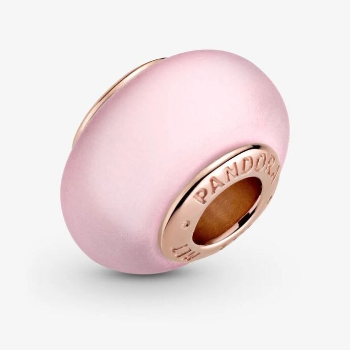 Pandora Mat Pembe Murano Cam Charm 789421C00 - 2