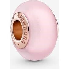 Pandora Mat Pembe Murano Cam Charm 789421C00 - 5