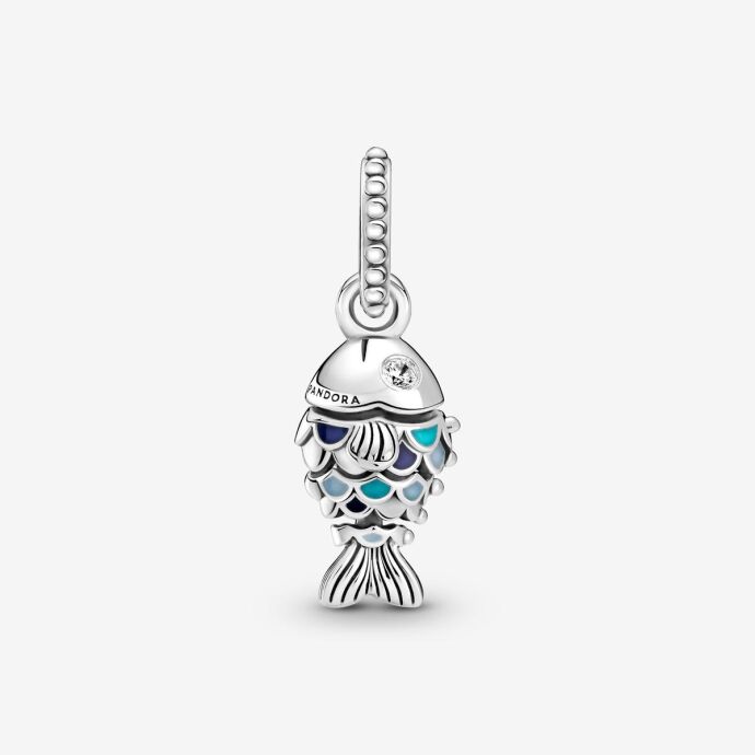 Pandora Mavi Pullu Balık Sallantılı Charm 799428C01 - 2
