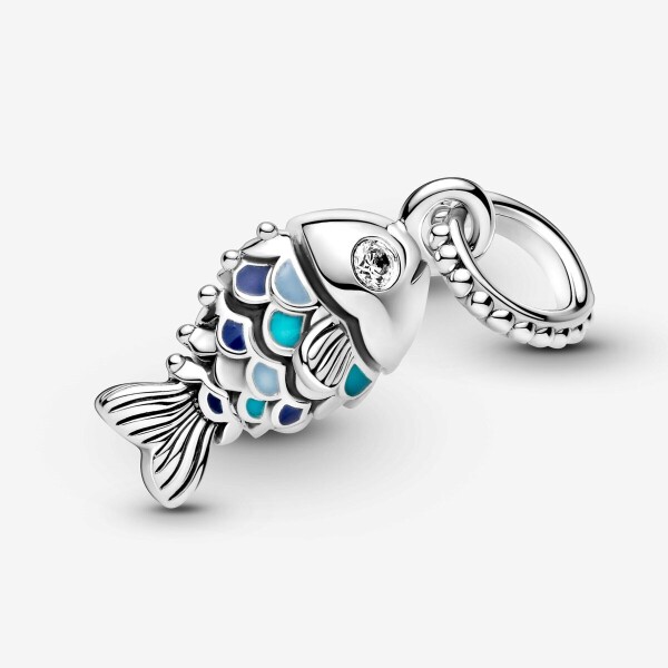 Pandora Mavi Pullu Balık Sallantılı Charm 799428C01 - 4