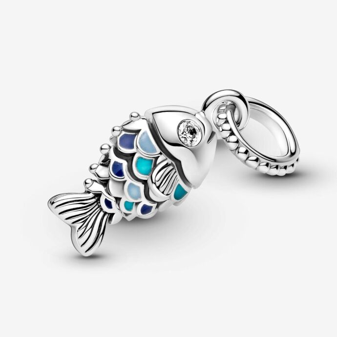 Pandora Mavi Pullu Balık Sallantılı Charm 799428C01 - 4