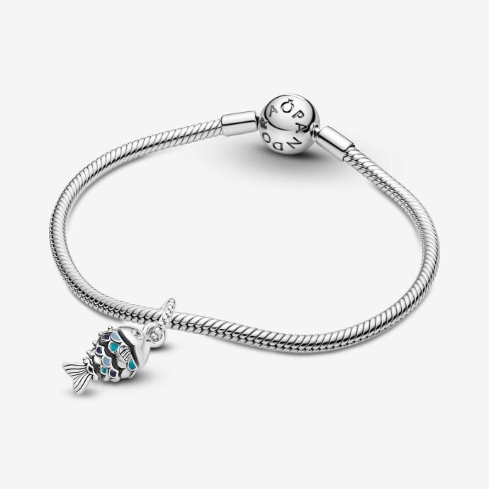 Pandora Mavi Pullu Balık Sallantılı Charm 799428C01 - 5