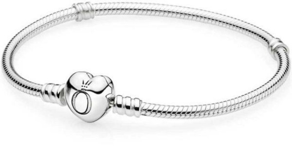 Pandora Moments Kalp Klipsli Bileklik 590719 - Pandora