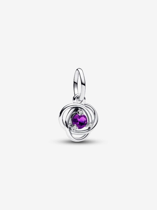 Pandora Mor Sonsuz Halka Sallantılı Charm 925 ayar gümüş - 1