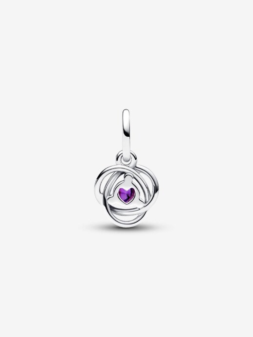 Pandora Mor Sonsuz Halka Sallantılı Charm 925 ayar gümüş - 2