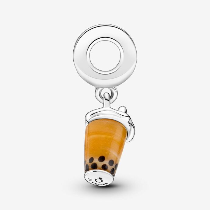 Pandora Murano Cam Kabarcık Çay Charm 791685C01 - 3