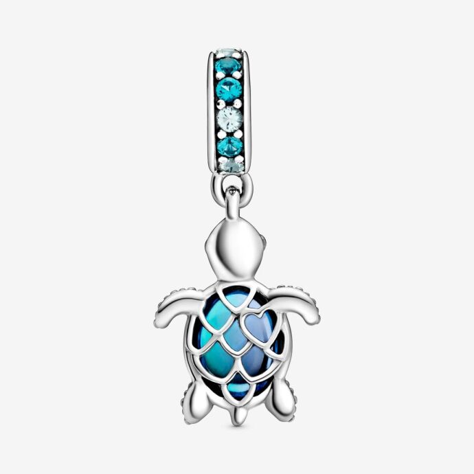 Pandora Murano Camı Denizi Kaplumbağası Charm 798939C01 - 2