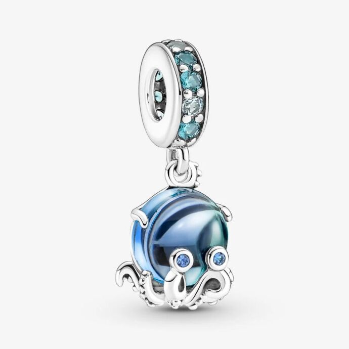 Pandora Murano Camı Sevimli Ahtapot Sallantılı Charm 791694C01 - 1