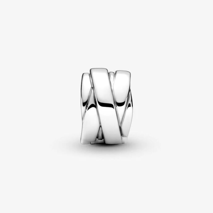 Pandora Parlak Şerit Klips Charm 799502C00 - 2