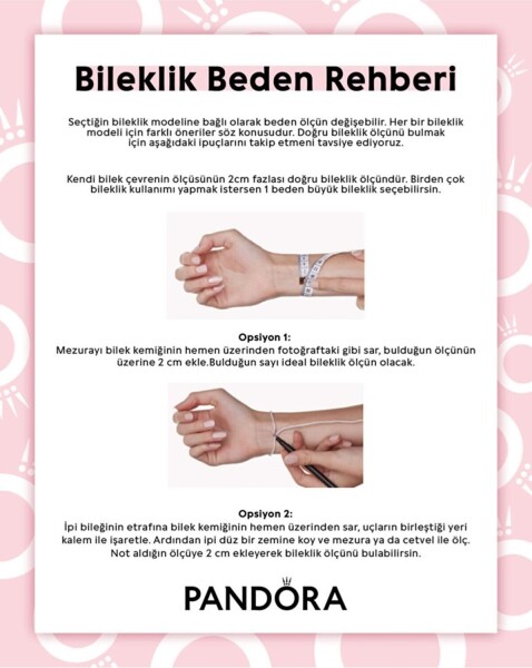 Pandora Pavé Kalp Klipsli Bileklik 586292CZ-17cm - 3