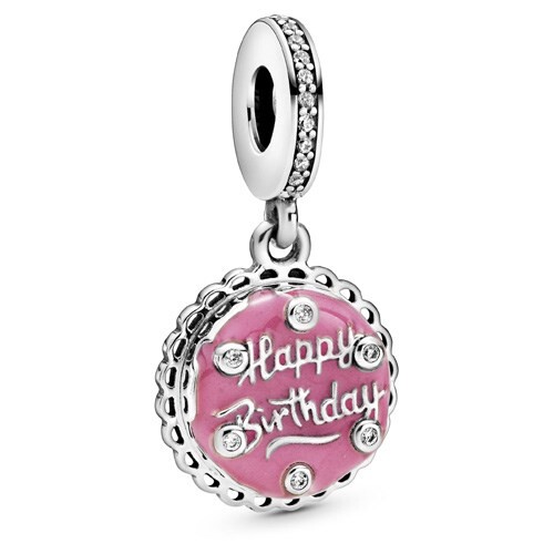 Pandora Pembe Doğum Günü Pastası Sallantılı Charm 798888C01 - 3
