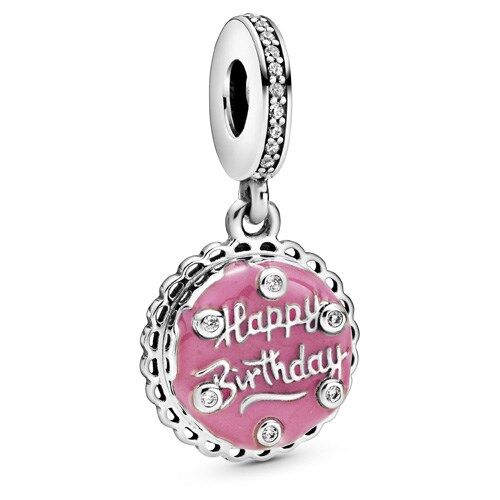 Pandora Pembe Doğum Günü Pastası Sallantılı Charm 798888C01 - 3