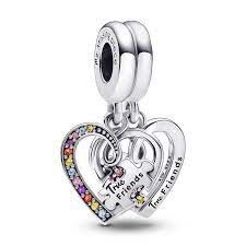 Pandora Puzzle Parçası ve Kalpli Arkadaşlık Sallantılı Charm 792239C01 - 2