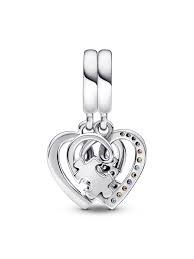 Pandora Puzzle Parçası ve Kalpli Arkadaşlık Sallantılı Charm 792239C01 - 3