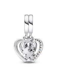 Pandora Puzzle Parçası ve Kalpli Arkadaşlık Sallantılı Charm 792239C01 - 3