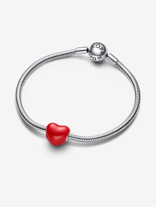 Pandora Renk Değiştiren Gizli Mesaj Kalp Charm 925 ayar gümüş - 4