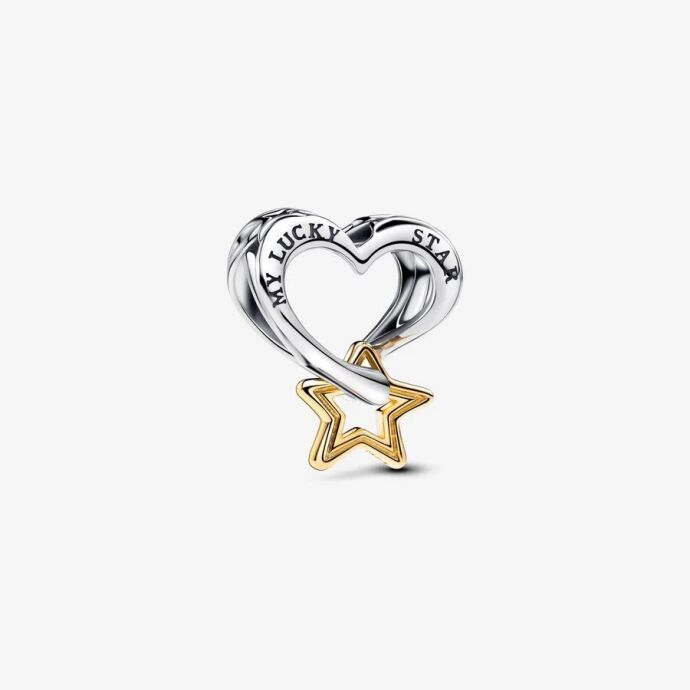 Pandora Şanslı Yıldız ve Kalp Charm 763513C00 - 1