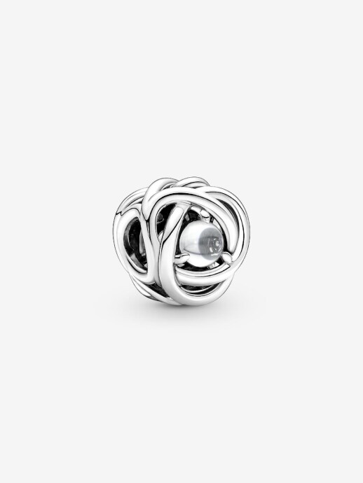 Pandora Şeffaf Sonsuzluk Sarmalı Charm 925 ayar gümüş - 1