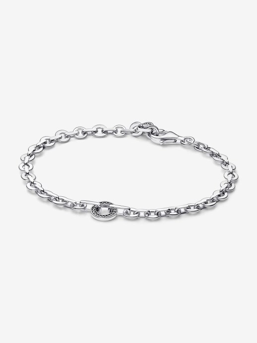 Pandora Signature Pavé Kalın Zincirli Bileklik 925 ayar gümüş - 1
