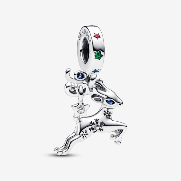 Pandora Sihirli Yılbaşı Ren Geyiği Sallantılı Charm 792826C01 - 1