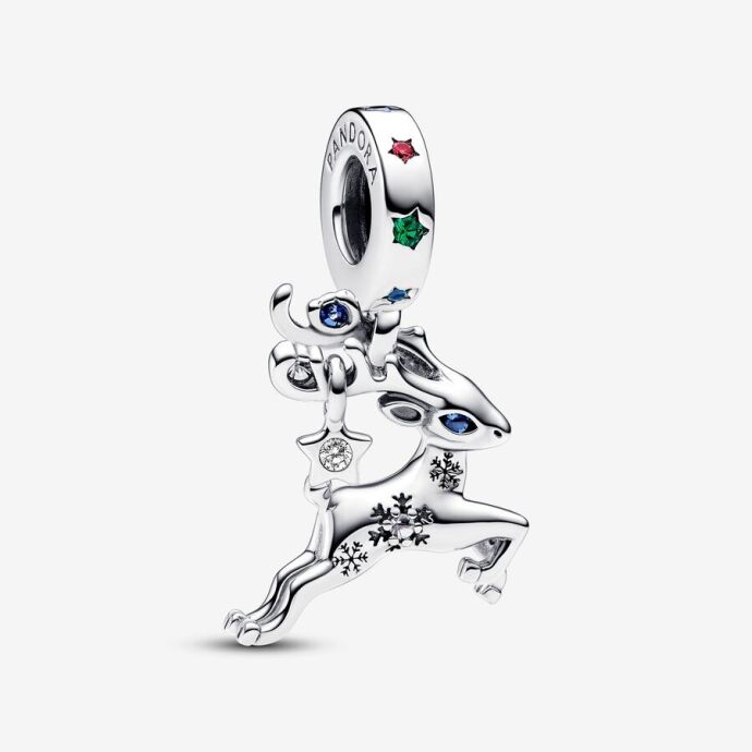 Pandora Sihirli Yılbaşı Ren Geyiği Sallantılı Charm 792826C01 - 1