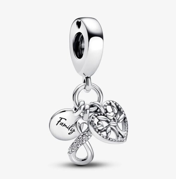 Pandora Sonsuz Aile Sevgisi Üçlü Sallantılı Charm 792201C01 - 1